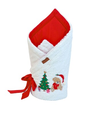 Wholesale Unisex Baby Christmas Concept Swaddle Blanket 0-24M Bebella baby 2052-65010 - Bebella baby