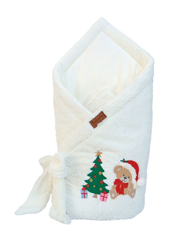 Wholesale Unisex Baby Christmas Concept Swaddle Blanket 0-24M Bebella baby 2052-65010 - 2