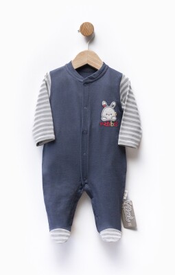 Wholesale Unisex Baby Newborn Embroidered Jumpsuit 0-6M Flexi Baby 2063-252305 - Flexi Baby