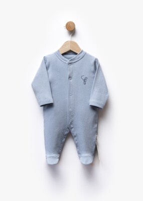 Wholesale Unisex Baby Newborn Jumpsuit 0-6M Flexi Baby 2063-252307 Blue