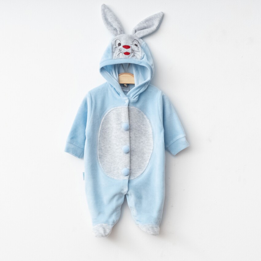 Wholesale Unisex Baby Rabbit Costume Velvet Romper 1-6 Months Hoppidik 2017-2025 - 1