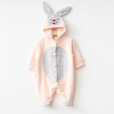 Wholesale Unisex Baby Rabbit Costume Velvet Romper 1-6 Months Hoppidik 2017-2025 - 3