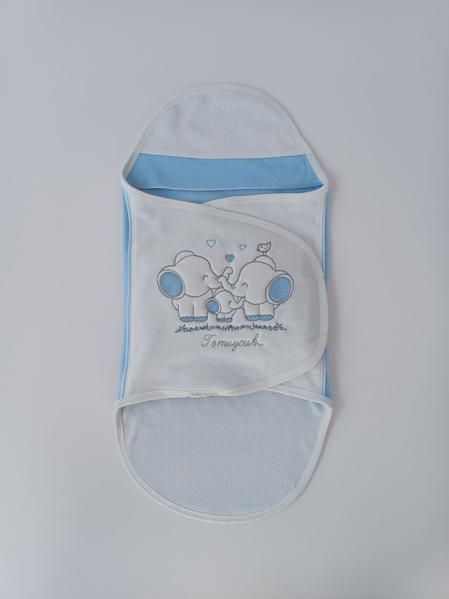 Wholesale Unisex Baby Swaddle 0-6M Tomuycuk 1074-45383 - 1