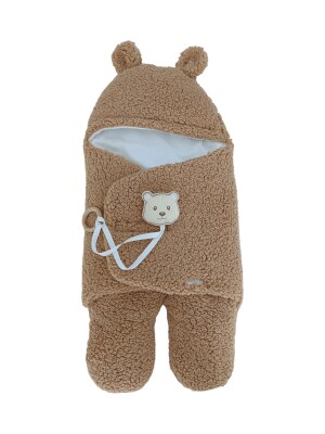 Wholesale Unisex Baby Swaddle 0-9M Tomuycuk 1074-45409 Light Brown 