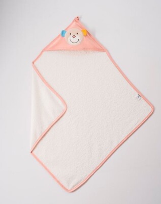Wholesale Unisex Baby Towel 80x80 Ramel Kids 1072-342 Salmon Color 