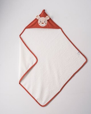 Wholesale Unisex Baby Towel 80x80 Ramel Kids 1072-344 Tile Red 