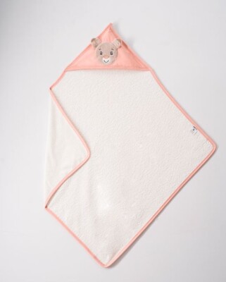 Wholesale Unisex Baby Towel 80x80 Ramel Kids 1072-344 Salmon Color 