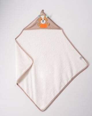 Wholesale Unisex Baby Towel 80x80 Ramel Kids 1072-346 Beige