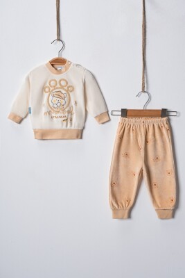 Wholesale Unisex Baby Tracksuit Set 3-9M Hoppidik 2017-2386 - 2