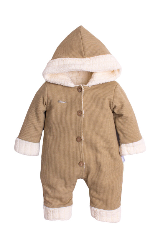 Wholesale Unisex Baby Welsoft Lined Coverall 3-12M Kidexs 1026-40128 - 2