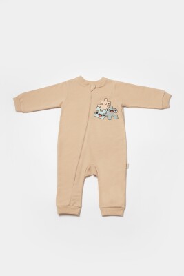 Wholesale Unisex Baby Zipper Rompers 3-24M 100% Organic Cotton Baby Cosy 2022-CSY8031 - Baby Cosy