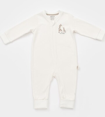 Wholesale Unisex Baby Zippered Jumpsuit 100% Organic Cotton Baby Cosy 2022-CSY3041 - 1