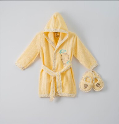 Wholesale Unisex Bathrobe Set 1-5Y Ramel Kids 1072-492 - Ramel Kids (1)