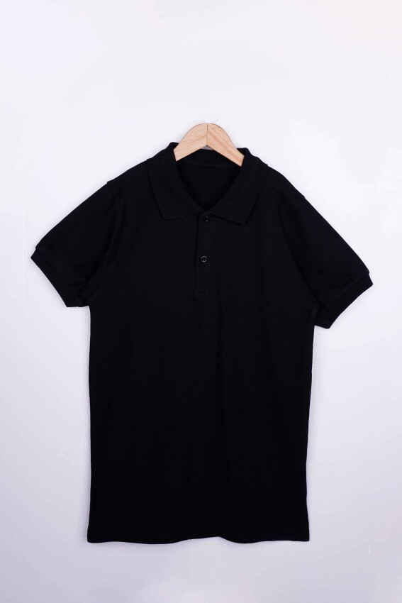 Wholesale Unisex Children's Short Sleeve Polo Neck T-Shirt 10-13Y Interkidsy Basic 2027-2306 - 1