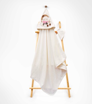 Wholesale Unisex Kids 2-Piece Scrub Mitt and Towel Set 85X80 Babyline 2015-9-586 - Babyline