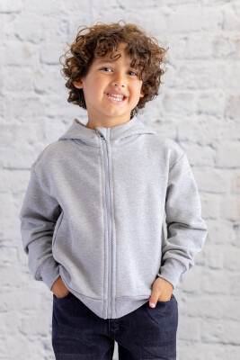 Wholesale Unisex Kids Basic Hooded Jacket 1-12Y Zeyland 1070-252Z3YDZ26 - Zeyland