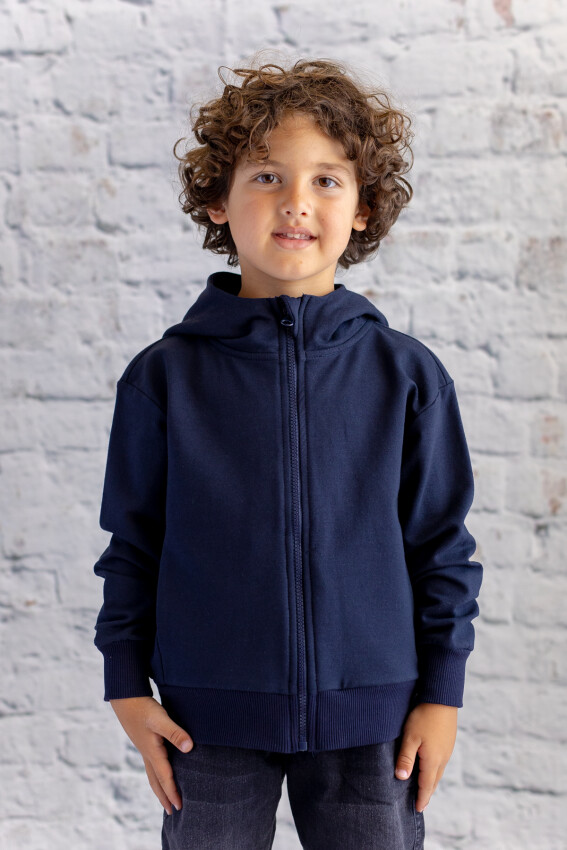 Wholesale Unisex Kids Basic Hooded Jacket 1-12Y Zeyland 1070-252Z3YDZ26 - 5