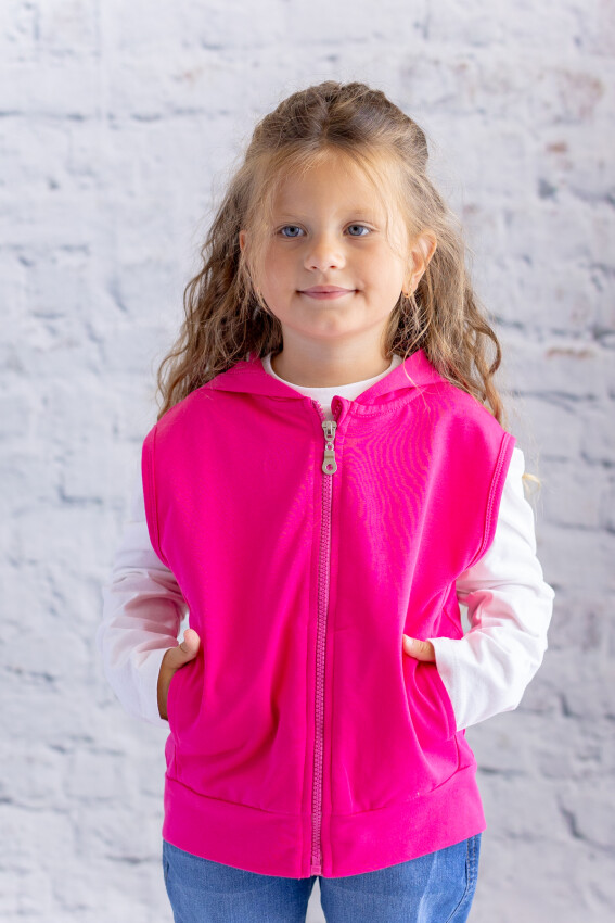 Wholesale Unisex Kids Basic Hooded Vest 1-12Y Zeyland 1070-252Z3YZD23 - 2