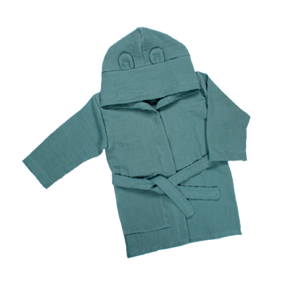 Wholesale Unisex Kids Bathrobe 1-4Y Bebek Evi 1045-BEVİ 1393 - 1