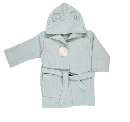 Wholesale Unisex Kids Bathrobe 1-4Y Bebek Evi 1045-BEVİ 1393 - 5