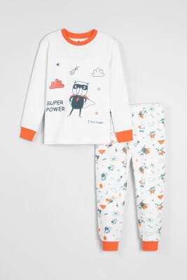 Wholesale Unisex Kids Printed Pajamas Set 4-8Y Krazber 1098-TPN111158523216 - 1