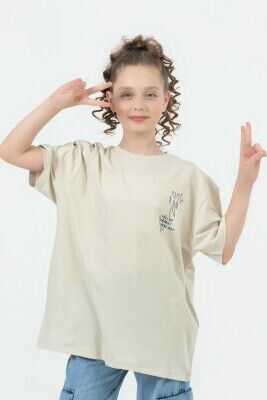 Wholesale Unisex Kids Printed T-shirt 9-14Y DMB Boys&Girls 1081-7506 - DMB Boys&Girls