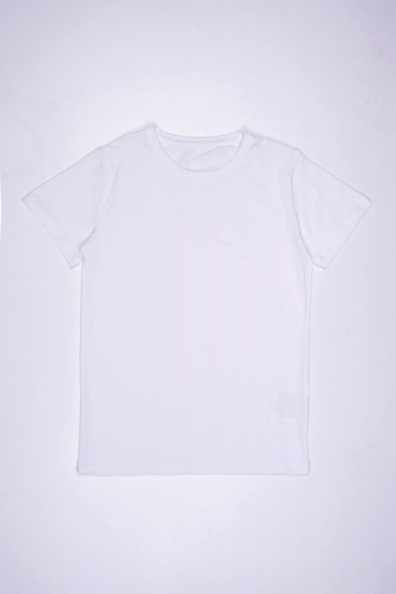 Wholesale Unisex Short Sleeve Basic T-shirt 5-8Y Interkidsy Basic 2027-2310 - 2