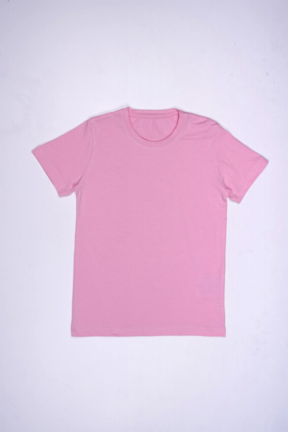 Wholesale Unisex Short Sleeve Basic T-shirt 5-8Y Interkidsy Basic 2027-2310 - 3