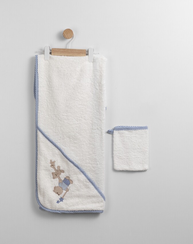 Wholesale Unisex Towel and Pouch Set 75*80 CM Flexi Baby 2063-230053 - 1