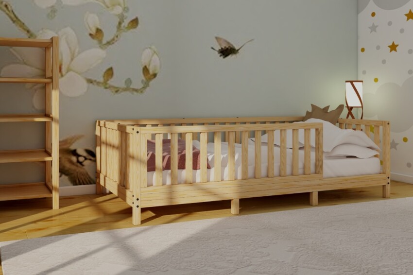 Wholesale Wood Bed 130*70cm Wood and Montessori 2054-31-130-70 - 6