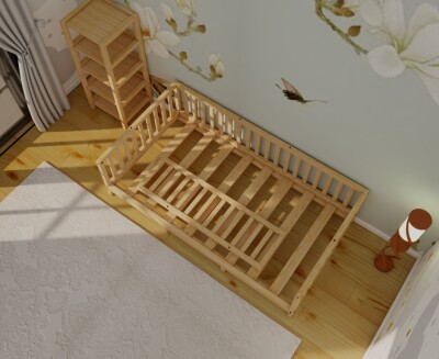 Wholesale Wood Bed 190x90 cm Wood and Montessori 2054-31-190-90 - Wood and Montessori (1)
