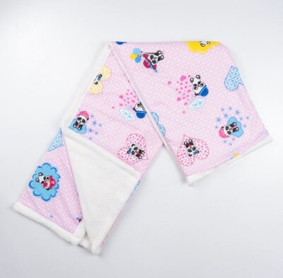 Wolesale Unisex Baby Welsoft Blanket 85x110 cm Ramel Kids 1072-830 Light Pink